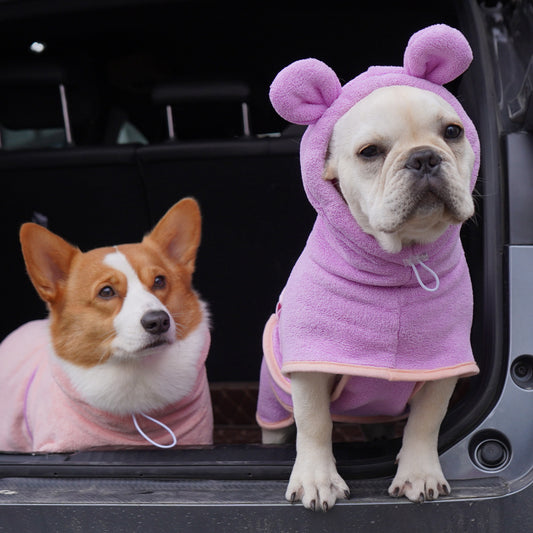 Pet Dog Bathrobe – Super Absorbent Microfiber Drying Towel